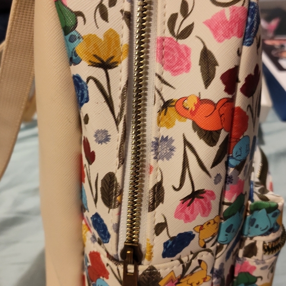 Like-New POKEMON Backpack Purse (Sleeping and Flowers) - Picture 6 of 15